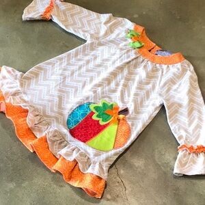 Thanksgiving theme dress.